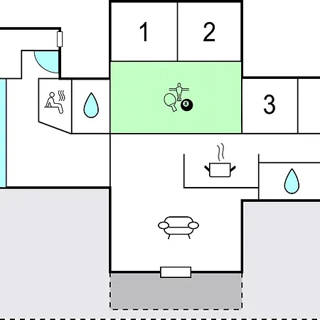 別荘 Beautiful In Vaeggerlose With Sauna